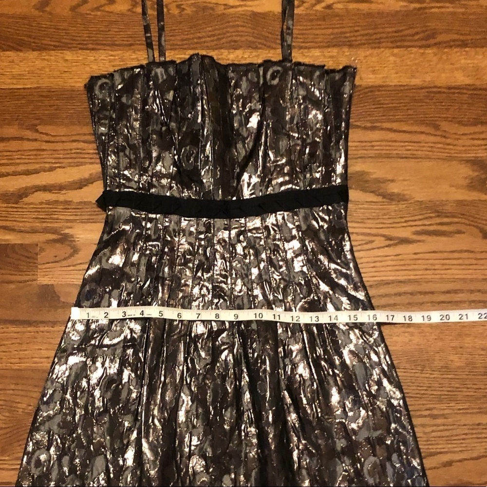 Tory Burch “Rennie”Gunmetal & Black Animal Print Dress - 4 - Picture 12 of 14